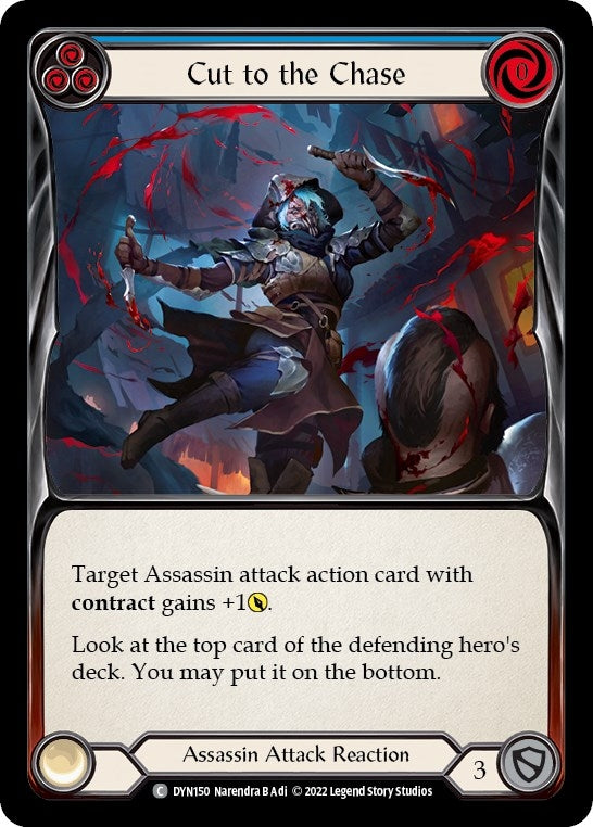 Image for Cut to the Chase (Blue) (Dynasty) (DYN150) - Flesh and Blood TCG