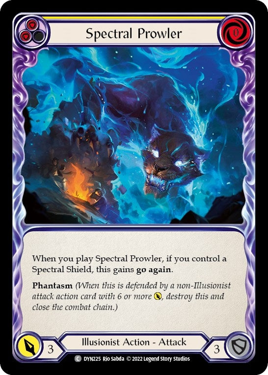 Image for Spectral Prowler (Yellow) (Dynasty) (DYN225) - Flesh and Blood TCG