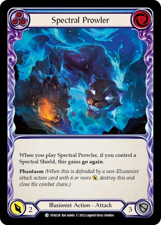Image for Spectral Prowler (Blue) (Dynasty) (DYN226) - Flesh and Blood TCG