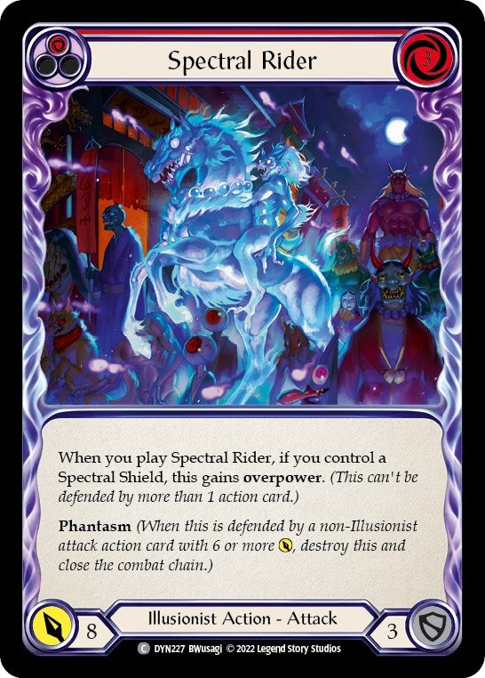 Image for Spectral Rider (Red) (Dynasty) (DYN227) - Flesh and Blood TCG