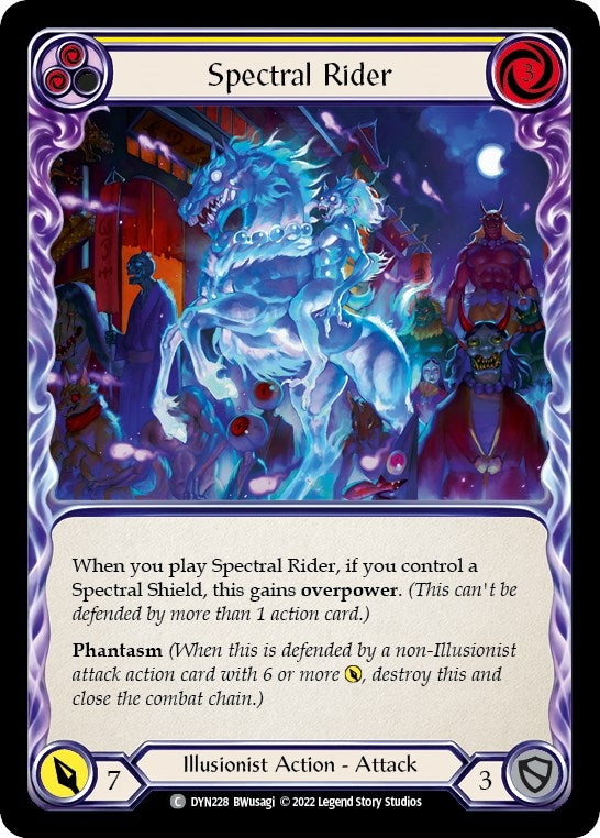 Image for Spectral Rider (Yellow) (Dynasty) (DYN228) - Flesh and Blood TCG