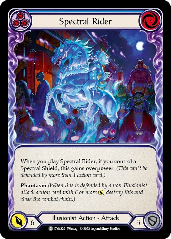 Image for Spectral Rider (Blue) (Dynasty) (DYN229) - Flesh and Blood TCG
