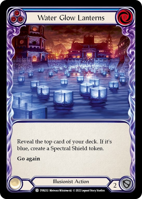 Image for Water Glow Lanterns (Blue) (Dynasty) (DYN232) - Flesh and Blood TCG