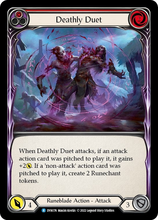 Image for Deathly Duet (Red) (Dynasty) (DYN176) - Flesh and Blood TCG