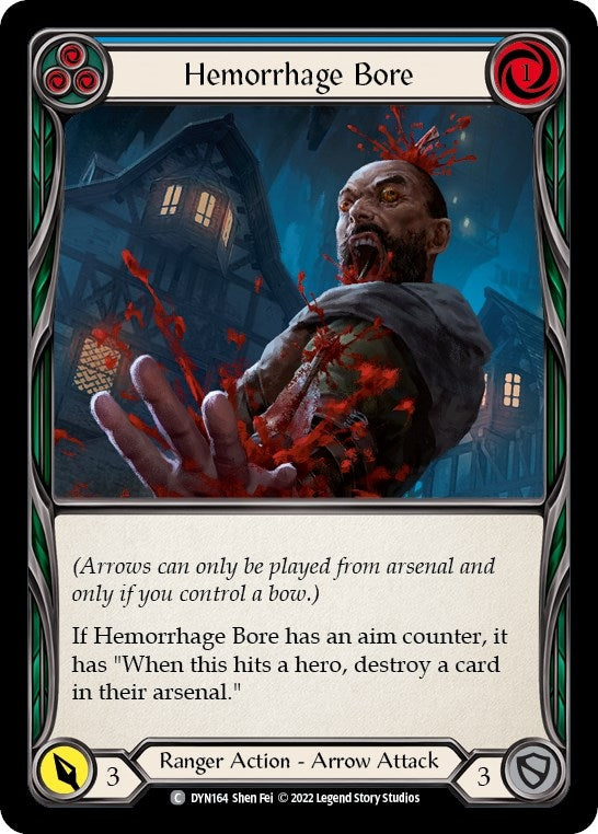 Image for Hemorrhage Bore (Blue) (Dynasty) (DYN164) - Flesh and Blood TCG