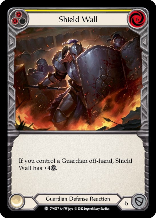 Image for Shield Wall (Yellow) (Dynasty) (DYN037) - Flesh and Blood TCG