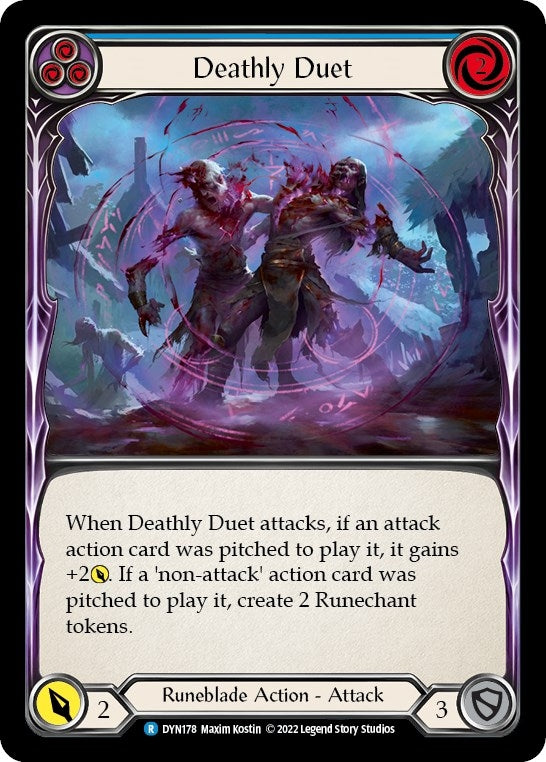 Image for Deathly Duet (Blue) (Dynasty) (DYN178) - Flesh and Blood TCG