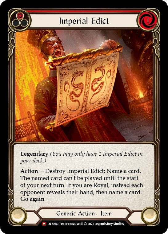 Image for Imperial Edict (Dynasty) (DYN240) - Flesh and Blood TCG
