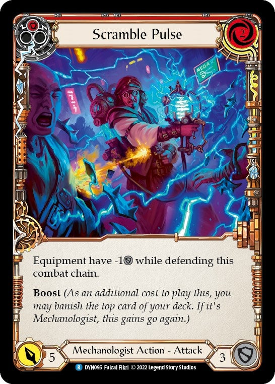 Image for Scramble Pulse (Red) (Dynasty) (DYN095) - Flesh and Blood TCG