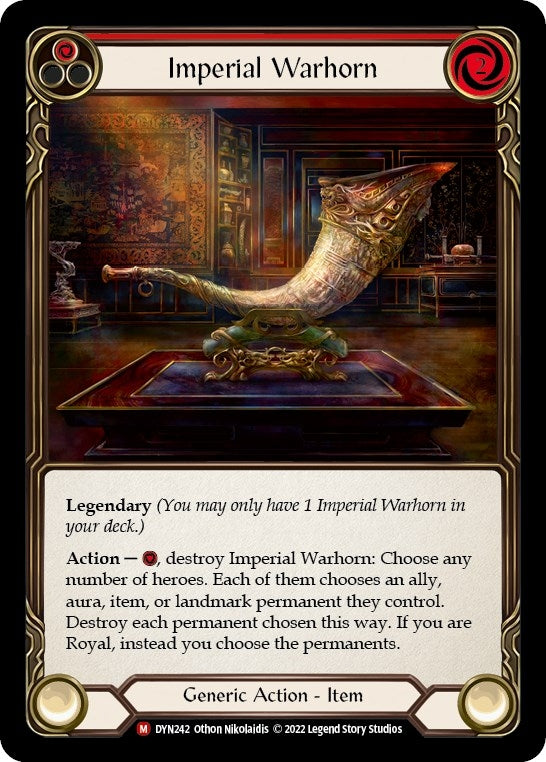 Image for Imperial Warhorn (Dynasty) (DYN242) - Flesh and Blood TCG