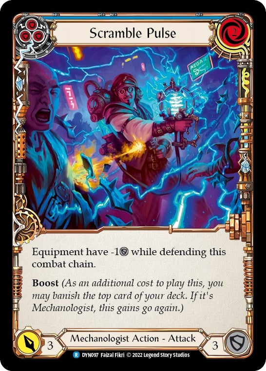 Image for Scramble Pulse (Blue) (Dynasty) (DYN097) - Flesh and Blood TCG