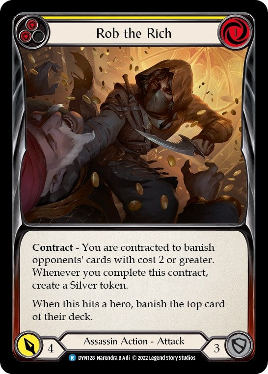 Image for Rob the Rich (Yellow) (Dynasty) (DYN128) - Flesh and Blood TCG