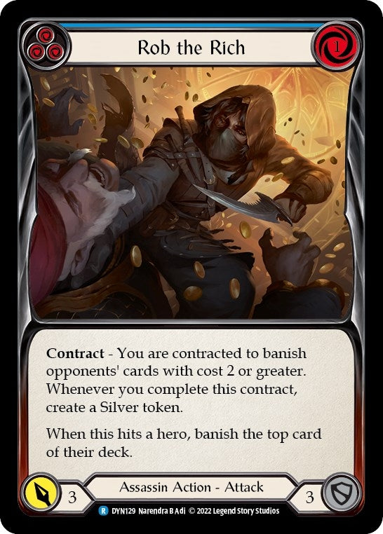 Image for Rob the Rich (Blue) (Dynasty) (DYN129) - Flesh and Blood TCG