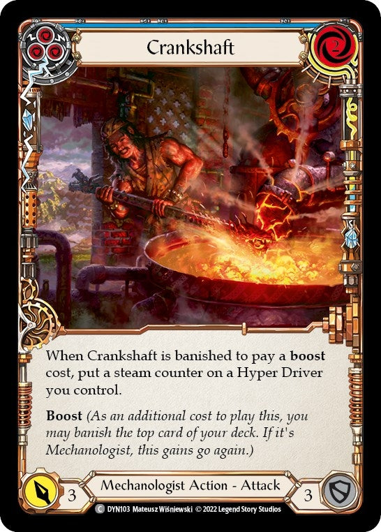 Image for Crankshaft (Blue) (Dynasty) (DYN103) - Flesh and Blood TCG