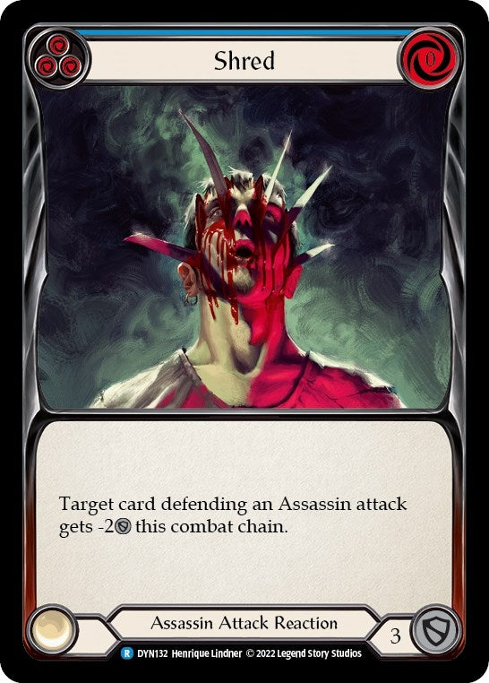 Image for Shred (Blue) (Dynasty) (DYN132) - Flesh and Blood TCG