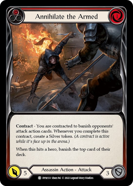 Image for Annihilate the Armed (Red) (Dynasty) (DYN133) - Flesh and Blood TCG