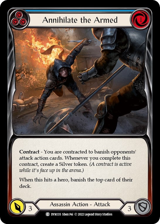 Image for Annihilate the Armed (Blue) (Dynasty) (DYN135) - Flesh and Blood TCG
