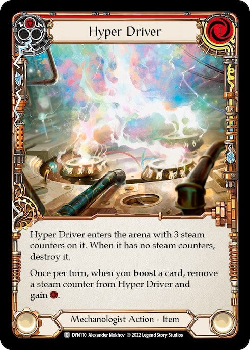 Image for Hyper Driver (Red) (Dynasty) (DYN110) - Flesh and Blood TCG