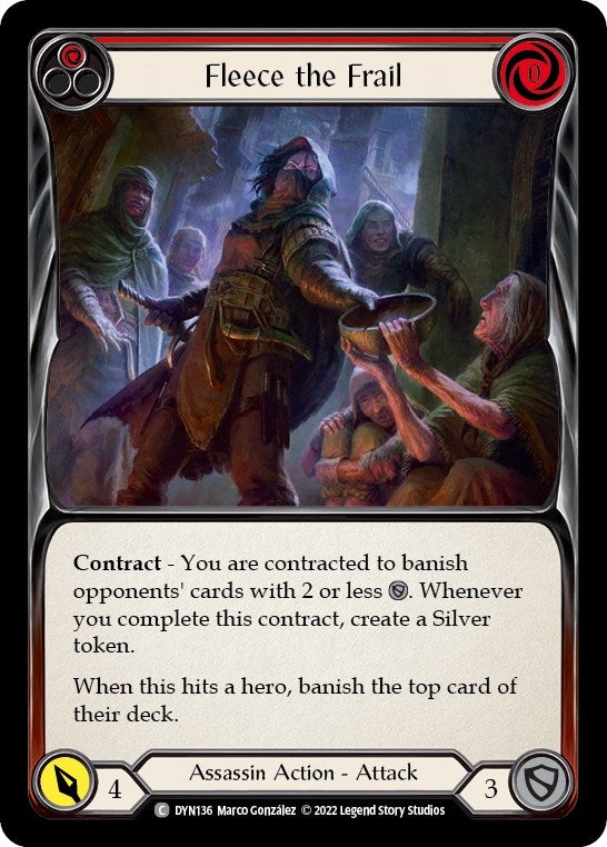 Image for Fleece the Frail (Red) (Dynasty) (DYN136) - Flesh and Blood TCG