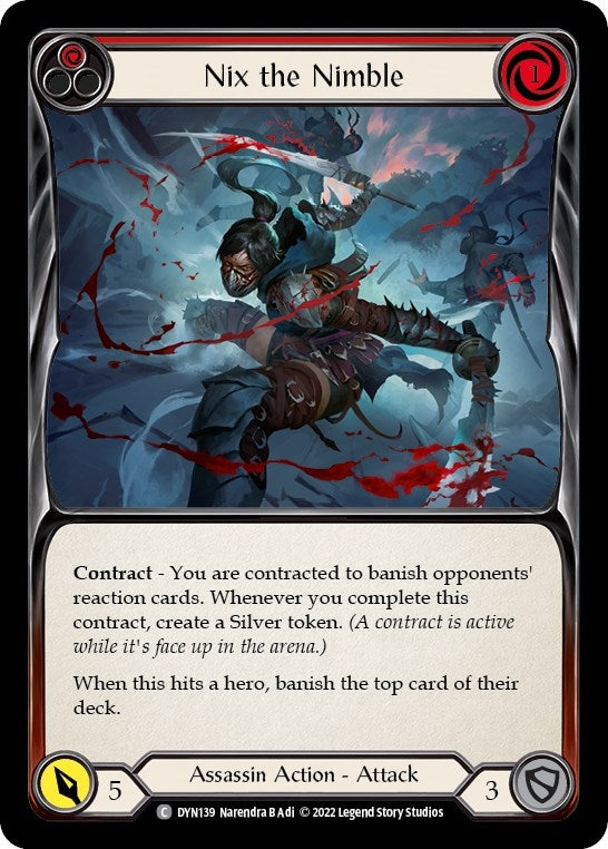 Image for Nix the Nimble (Red) (Dynasty) (DYN139) - Flesh and Blood TCG