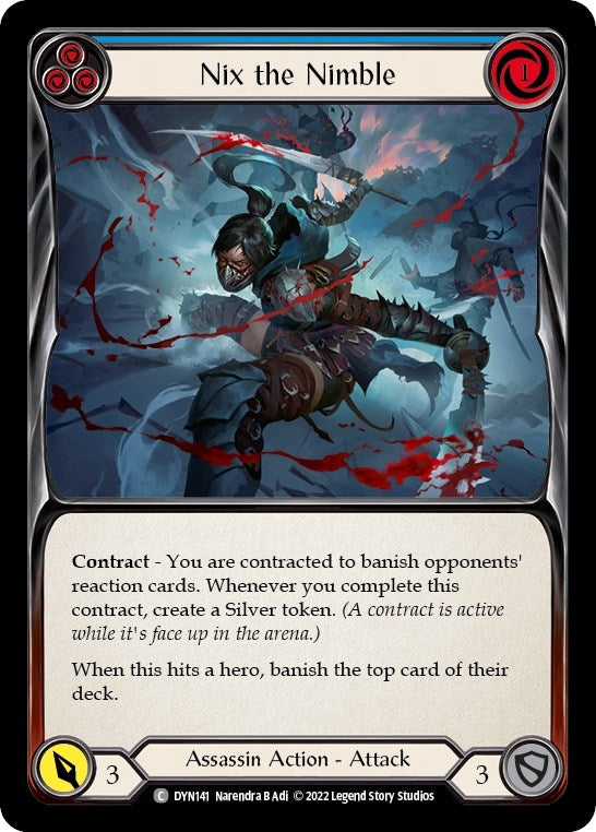 Image for Nix the Nimble (Blue) (Dynasty) (DYN141) - Flesh and Blood TCG