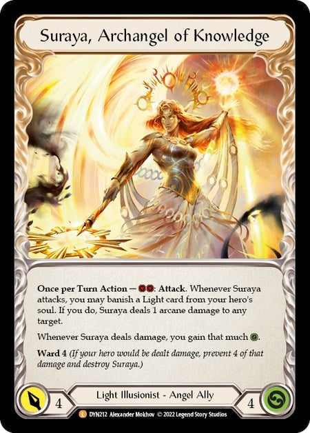 Image for Invoke Suraya // Suraya, Archangel of Knowledge (Dynasty) (DYN212) - Flesh and Blood TCG