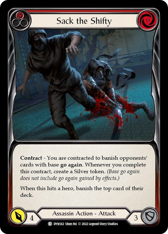 Image for Sack the Shifty (Red) (Dynasty) (DYN142) - Flesh and Blood TCG