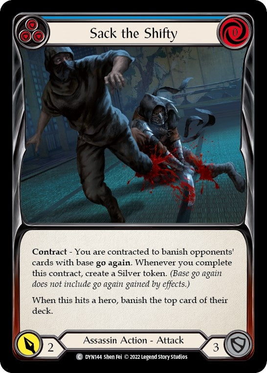 Image for Sack the Shifty (Blue) (Dynasty) (DYN144) - Flesh and Blood TCG
