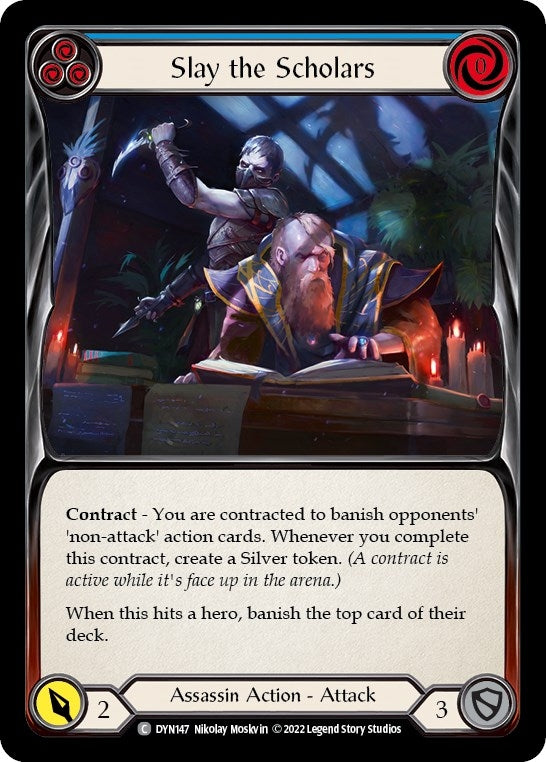Image for Slay the Scholars (Blue) (Dynasty) (DYN147) - Flesh and Blood TCG