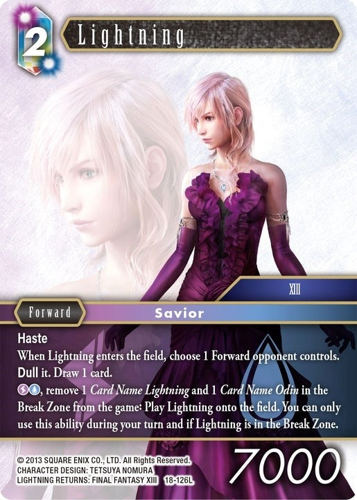 Image for Lightning (Legend) (Resurgence of Power) (18-126L) - Final Fantasy TCG