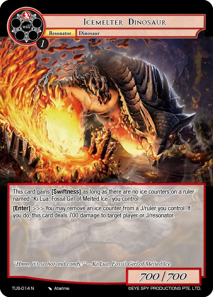 Image for Icemelter Dinosaur (The Underworld of Secrets) (TUS-014 N) - Force of Will