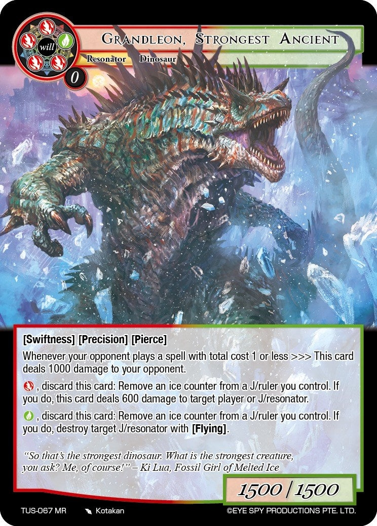 Image for Grandleon, Strongest Ancient (The Underworld of Secrets) (TUS-067 MR) - Force of Will