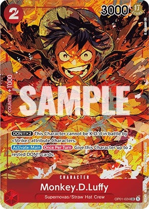 Image for Monkey.D.Luffy (024) (Parallel) (Romance Dawn) (OP01-024) - One Piece Card Game