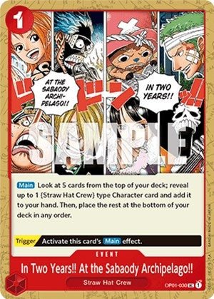 Image for In Two Years!! At the Sabaody Archipelago!! (Romance Dawn) (OP01-030) - One Piece Card Game