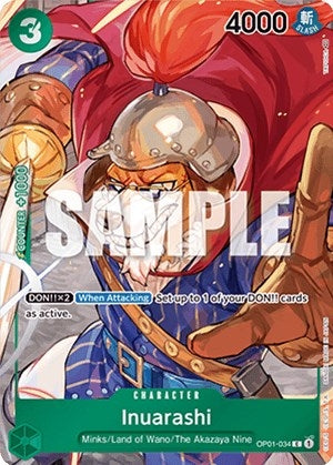 Image for Inuarashi (Box Topper) (Romance Dawn) (OP01-034) - One Piece Card Game