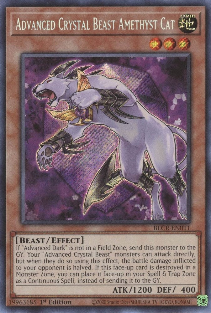 Image for Advanced Crystal Beast Amethyst Cat (Battles of Legend: Crystal Revenge) (BLCR-EN011) - YuGiOh