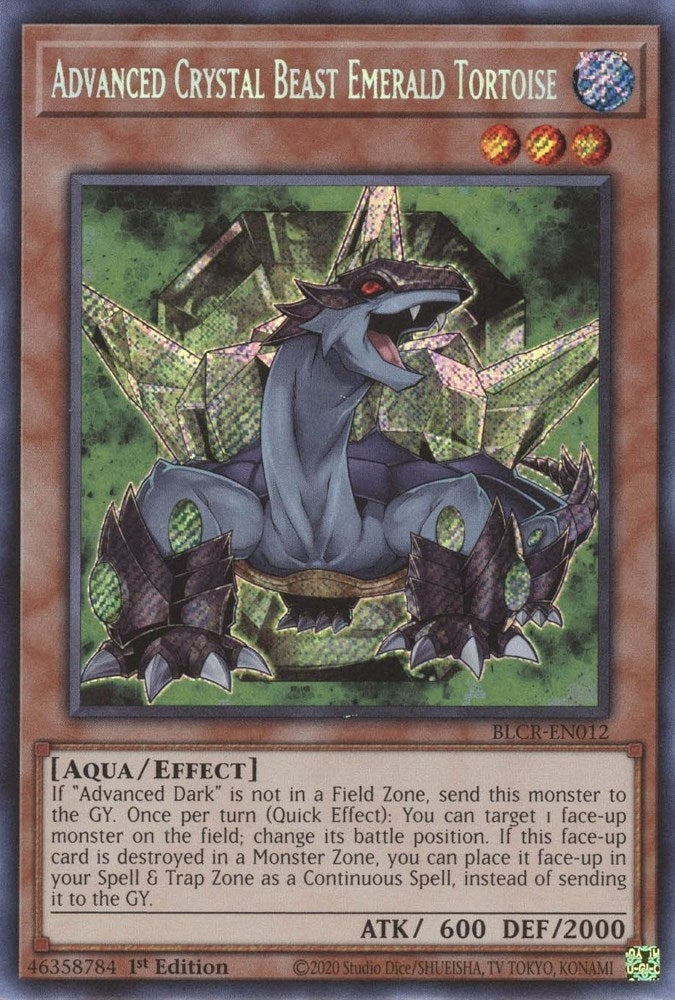 Image for Advanced Crystal Beast Emerald Tortoise (Battles of Legend: Crystal Revenge) (BLCR-EN012) - YuGiOh