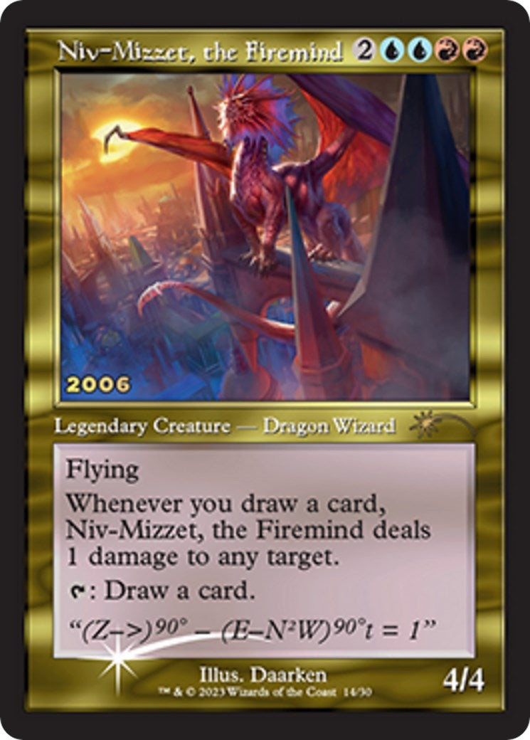 Image for Niv-Mizzet, the Firemind (30th Anniversary Promos) (14) - Magic: The Gathering