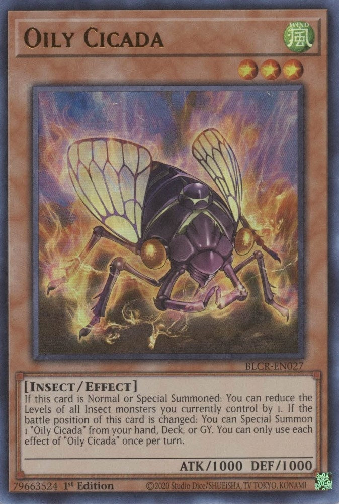 Image for Oily Cicada (Battles of Legend: Crystal Revenge) (BLCR-EN027) - YuGiOh