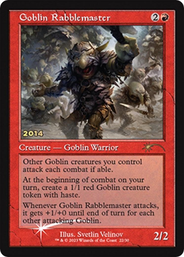 Image for Goblin Rabblemaster (30th Anniversary Promos) (22) - Magic: The Gathering
