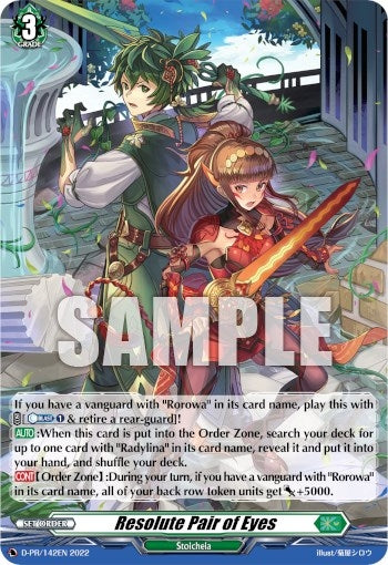 Image for Resolute Pair of Eyes (Foil) (D Promo Cards) (D-PR/142EN) - Cardfight Vanguard