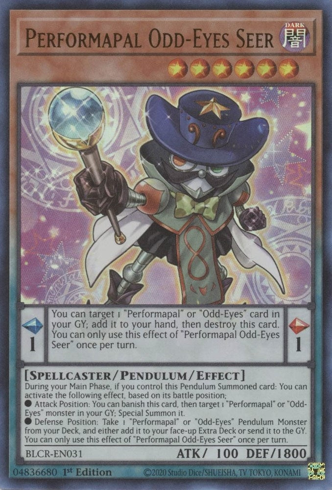 Image for Performapal Odd-Eyes Seer (Battles of Legend: Crystal Revenge) (BLCR-EN031) - YuGiOh