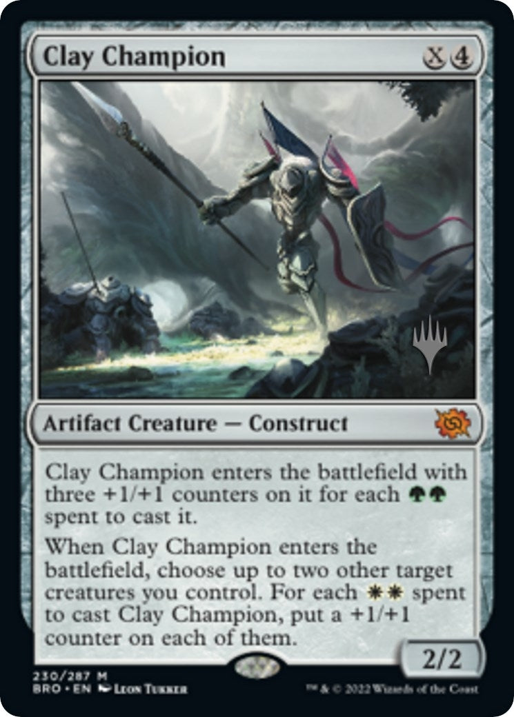 Image for Clay Champion (Promo Pack: The Brothers' War) (230) - Magic: The Gathering