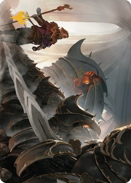 Image for Mass Production Art Card (Gold-Stamped Planeswalker Symbol) (Art Series: The Brothers' War) (1) - Magic: The Gathering
