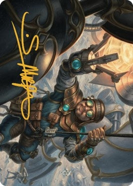 Image for Powerstone Engineer Art Card (Gold-Stamped Signature) (Art Series: The Brothers' War) (2) - Magic: The Gathering