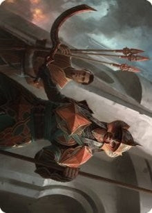 Image for Siege Veteran Art Card (Art Series: The Brothers' War) (3) - Magic: The Gathering