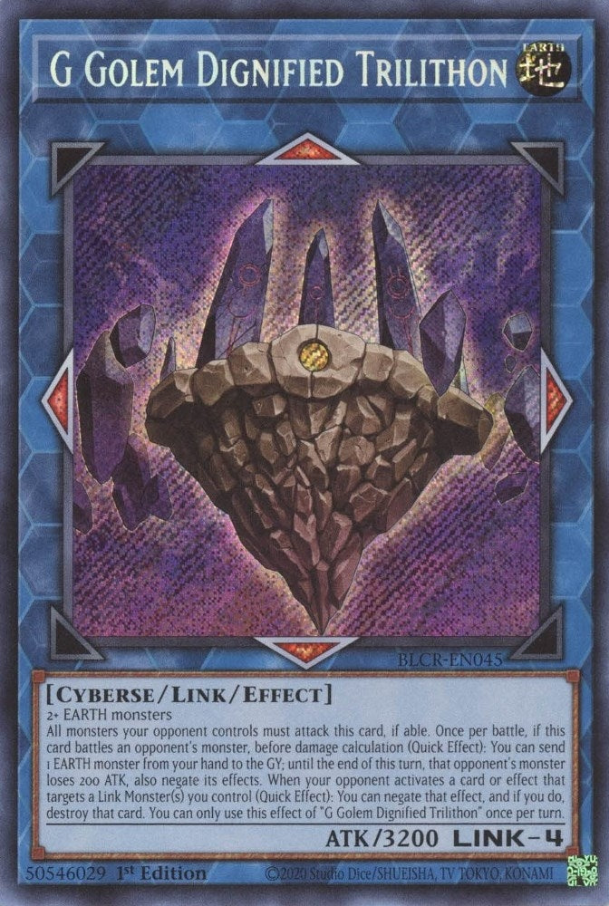 Image for G Golem Dignified Trilithon (Battles of Legend: Crystal Revenge) (BLCR-EN045) - YuGiOh