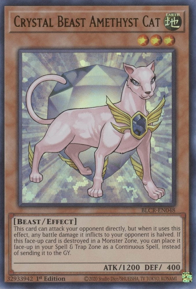 Image for Crystal Beast Amethyst Cat (Battles of Legend: Crystal Revenge) (BLCR-EN048) - YuGiOh
