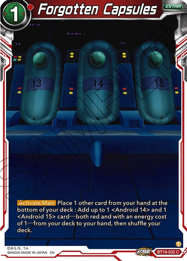 Image for Forgotten Capsules (Fighter's Ambition) (BT19-032) - Dragon Ball Super: Masters