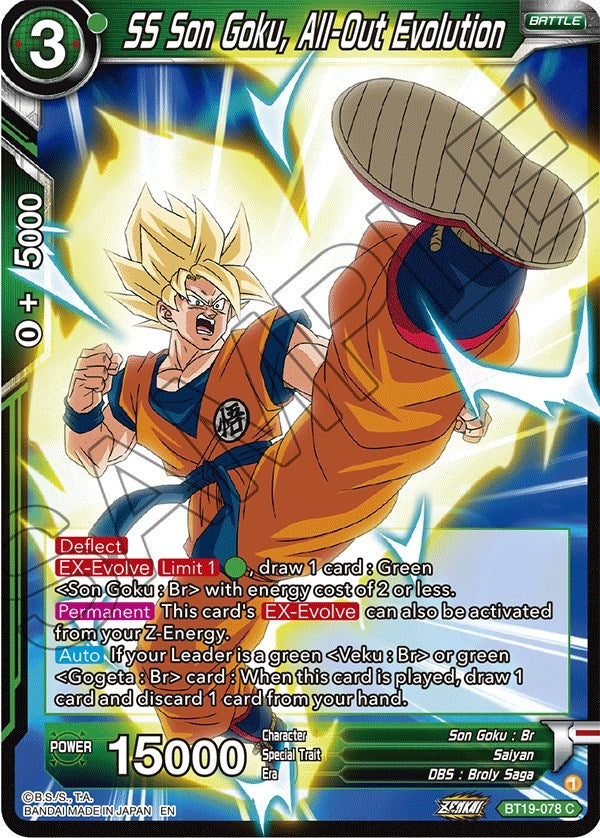 Image for SS Son Goku, All-Out Evolution (Fighter's Ambition) (BT19-078) - Dragon Ball Super: Masters